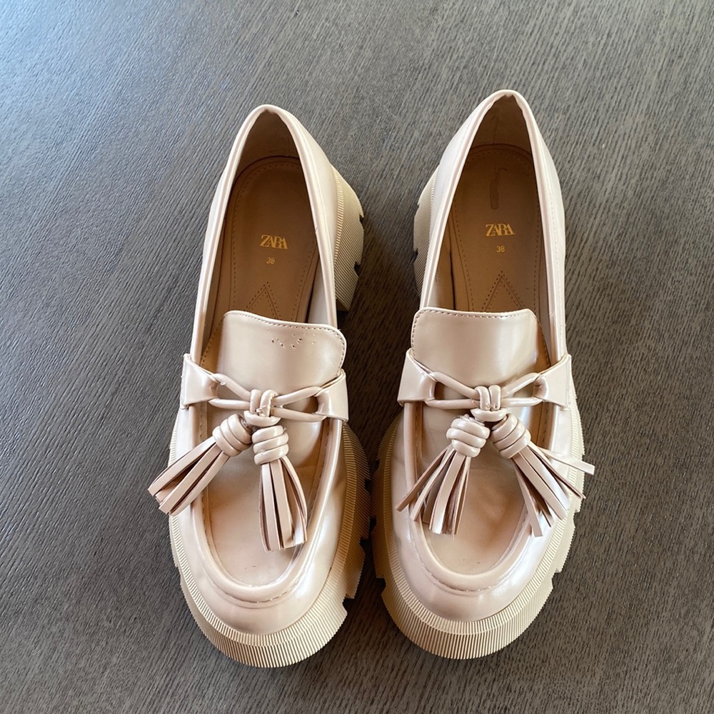 Zara Lug Sole Loafers